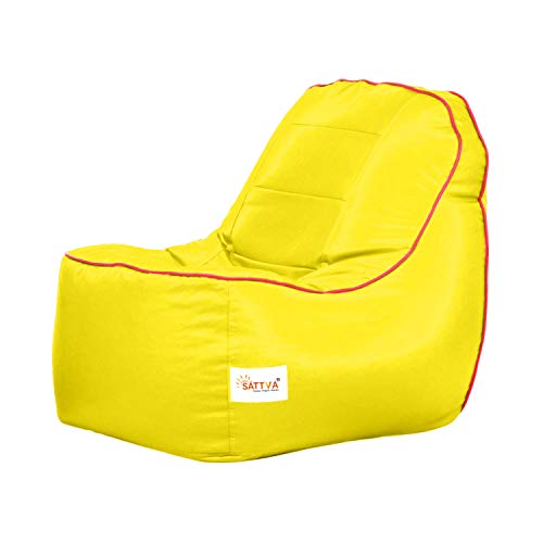 Image of Sattva Rester XXXL Bean Bag Cover Without Beans - Yellow