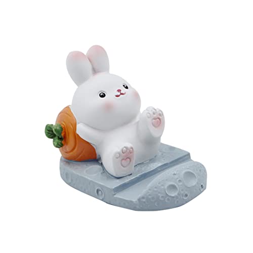 Leomoste Cute Rabbit Cartoon Cell Phone Stand Desktop Tablet Holder Office Decor Home Ornament, Compatible With All Smartphone Model #TOP1