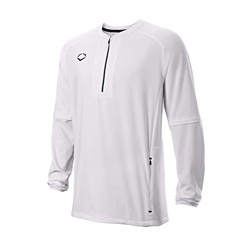 EvoShield Men's Long Sleeve BP Jacket - Team White, Medium