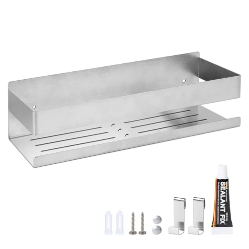 EXLECO Duschablage Ohne Bohren 30CM Duschregal Wand Edelstahl...
