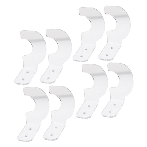 TOGEVAL 4 Pairs Baseball Bat Display Holder Acrylic Bat Mount for Baseball Softball Hockey Fans