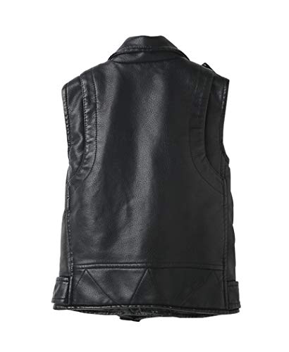 Loktarc Women's Faux Leather Sleeveless Jacket Motorcycle Vest Black Us 0-2 #TOP1