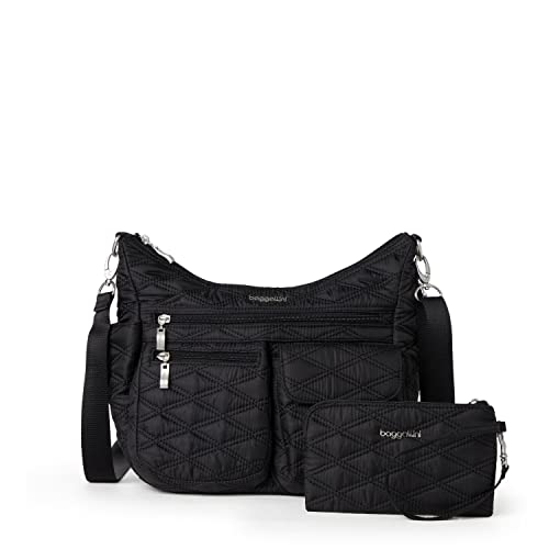 Image of Baggallini Modern Everywhere Crossbody Bag for Women 11x9x4.5 Rfid Hobo Bag