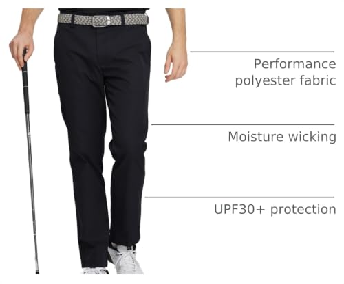 Image of M MAELREG Golf Pants Men Quick Dry - 30 inch /32 inch /34 inch Stretch Lightweight 5 Pockets Water-Resistant Casual Mens Dress Pants