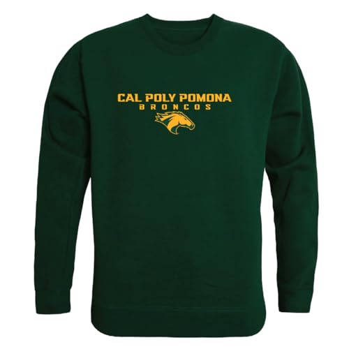 W Republic 508-201-FOR-03 Cal Poly Pomona Broncos College Crewneck Sweatshirts, Forest - Large