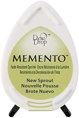 Memento Dew Drop Ink Pads Tsukineko Dew Drop Pad, New Sprout, Green
