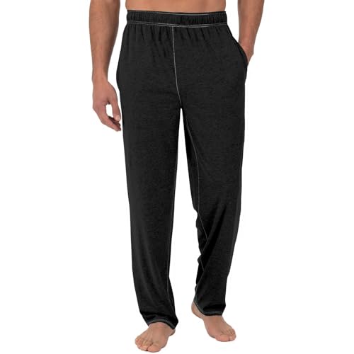 Men's Sleep Pajama Pants Stretch Lightweight Soft Elastic Waist Pants Solid Color Lounge Wear Indoor Casual Clothing