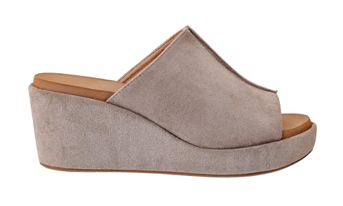 Corkys Slip-in 2.5 Inch Faux Suede Wrapped Wedge Sandal