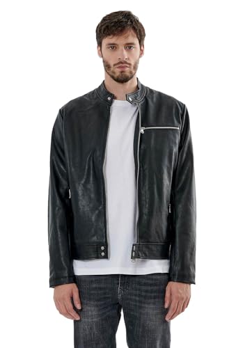Kaporal - Blouson en Simili Noir Homme - Vang - L - Noir