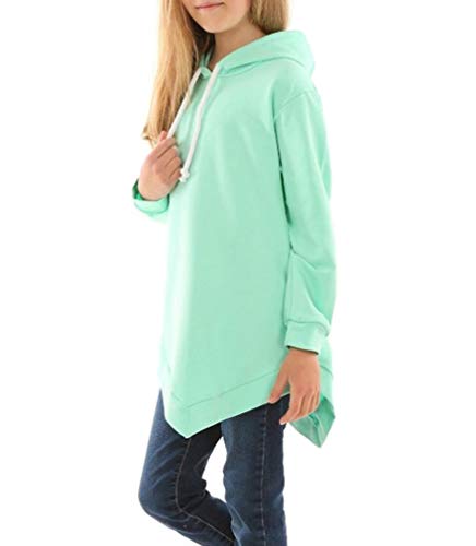 Sweat à Capuche asymétrique pour Fille, Menthe, 9 Ans Cover