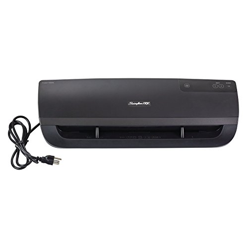 Swingline GBC Thermal Laminator Machine, Fusion 5000L, 12 Inch, 1 Min Warm-up, 3-10 Mil, with 50 EZUse Laminating Pouches (1703077)