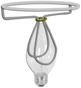 Miniatura 2 de Pantalla de lámpara de araña con clip de tambor de barril de 7 pulgadas (pergamino negro) con interior dorado