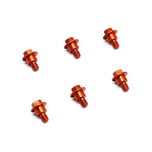 Vis de garde-boue de fourche orange en alu CNC pour motos SX et SXF