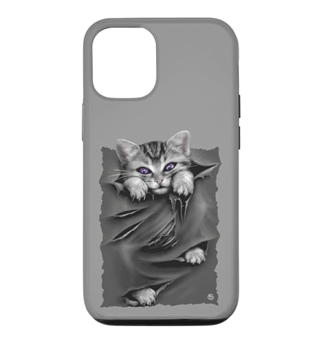 Official ���� Spiral Bright Eyes Kitten Gothic Fantasy �X�}�z�P�[�X iPhone 12/12 Pro �p