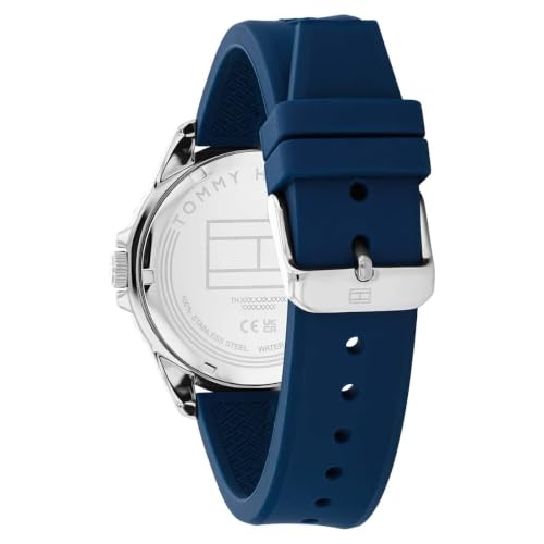 Image of Tommy Hilfiger Oceanic Quartz Analog with Blue Dial Blue Silicone Strap Watch for Men - TH1792200