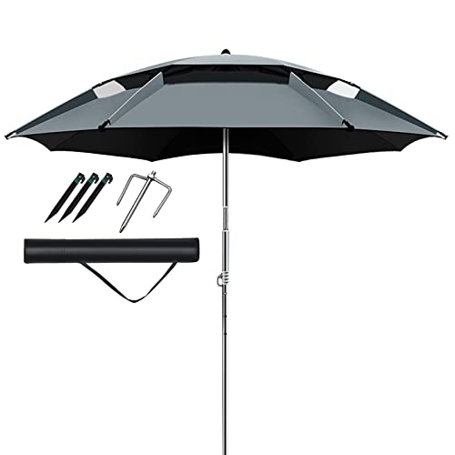 Parasol de pêche orientable 360° avec protection solaire totale et étanchéité renforcée