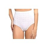 100% ALGODÓN CALADO Playtex - APP0769 Braga Mujer Clasica Calada Color: Blanco Talla: L
