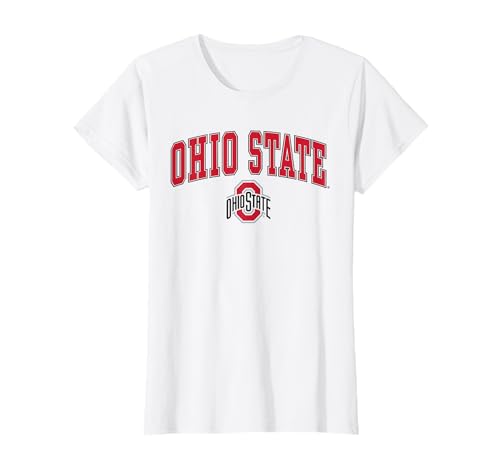 Ohio State Buckeyes Womens Arch Over Logo White T-Shirt