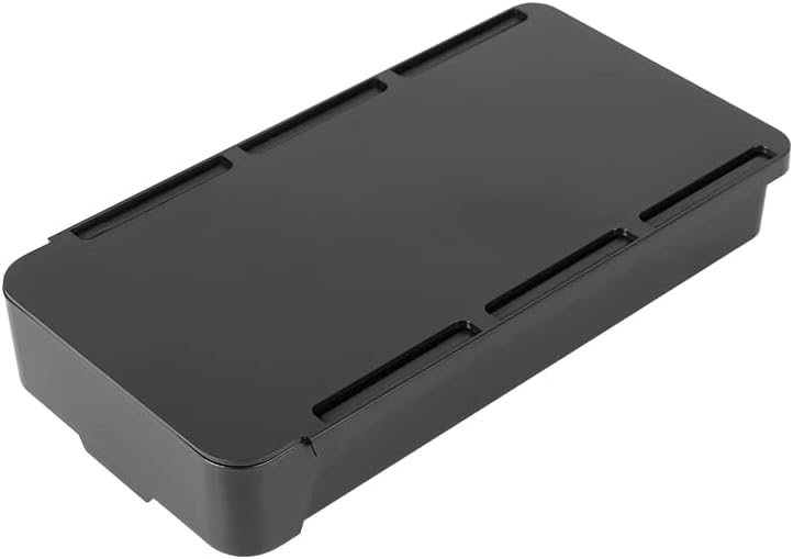 Cajón invisible sin perforación de 20,5 x 10,5 x 3 cm, autoadhesivo, para colocar debajo del escritorio, caja de almacenamiento oculta, organizador multifuncional para hogar, oficina y cocina (negro-trumpet) miniatura 3