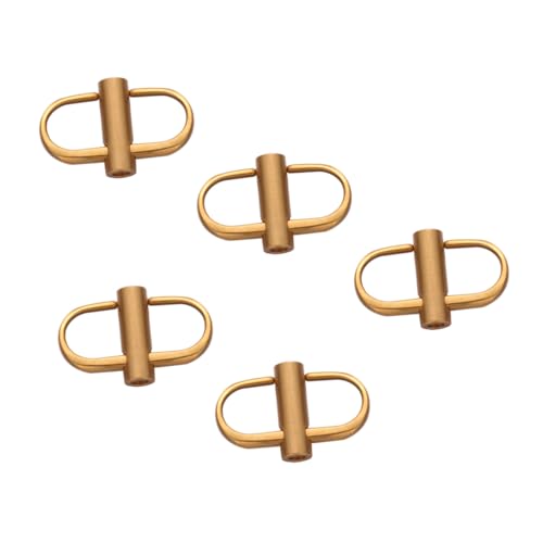 ORFOFE 5pcs Metal Buckle Chain Strap Adjustment Buckles Screw Fastening Accessories for Backpack Suitcase Diy Craft Retro
