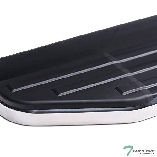 Estribos Laterales de Aluminio 6" Negro con Cromo miniatura 4