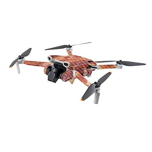 Image of MightySkins Carbon Fiber Skin Compatible with DJI Mini 3 - Crispy Bacon | Protective, Durable Textured Carbon Fiber Finish | Easy to Apply | Made in The USA