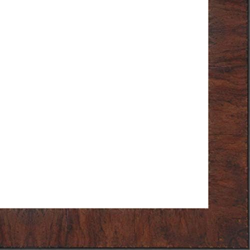 Picture Frame Moulding (Wood) 100ft Bundle - Contemporary Walnut Finish - 1.75" Width - 1/2" Rabbet Depth