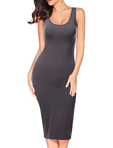 JJ Perfection Women's Bodycon Tank Dress with Plus Size