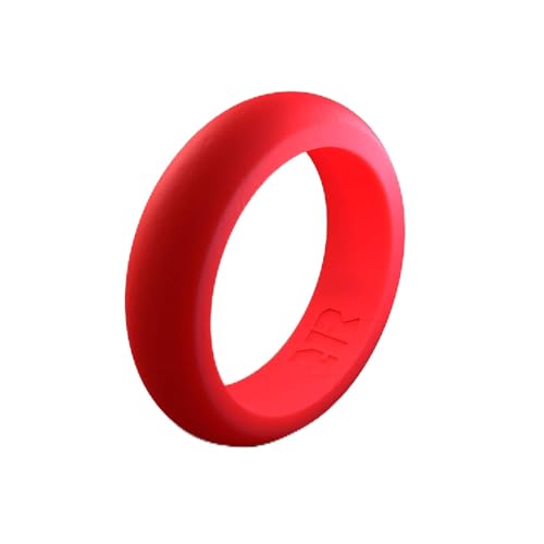 Anillo de silicona rojo para mujer