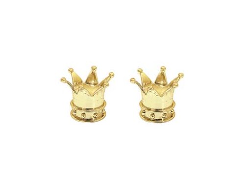 Crown Valve Caps Gold.