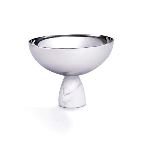 Anna New York Coluna Nut Bowl: Carrara Silver