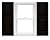 Mid America Raised Panel Vinyl Shutters (1 Pair) - 14.75 x 67 002 Black