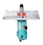 jessem router plate template Práctico buje de agujero central, utilizado para alinear la cepilladora con el centro del agujero de taladro.