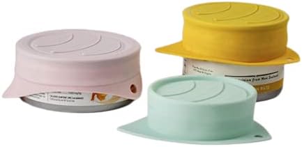 PIPIPET 3 Pack Pet Food Can Cover Silicone Can Lids for Dog and Cat Food