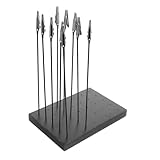 Veemoon Modellbau Farbclips mit Halterung für Airbrush Miniatur Lackierständer DIY Zubehör für Präzises Bemalen und Trocknen von Modellbauteilen Praktische Malclips mit Stabilem Sockel
