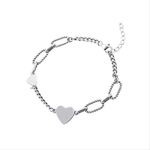 Pulsera de encanto LMMSHX un emotivo regalo de fiesta con colgante de corazón