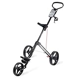 Bag Boy Express 500 Push Cart,Matte Black/Red, 35