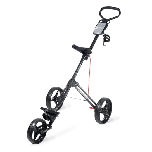 Bag Boy Express 500 Push Cart,Matte Black/Red