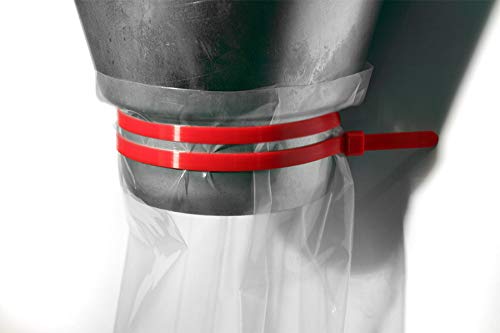 12 Meter Dachrinnenschlauch DN125 mit 8 Kabelbindern Regenrinnenschlauch Fallrohrprovisorium Fallrohrschlauch (transparent) UV beständig WeltiesSmartTools