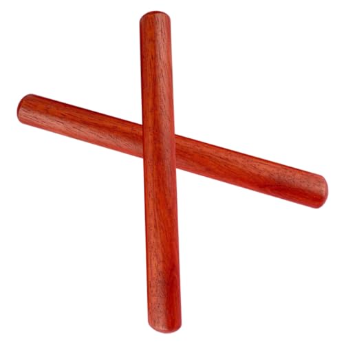 Abaodam 1 Pair Rhythm Stick Wood Musical Instruments Percussion Instrument Stick Beat Stick Classical Wood Claves Musical Rods Wooden Musical Stick Wooden Music Sticks Child Log