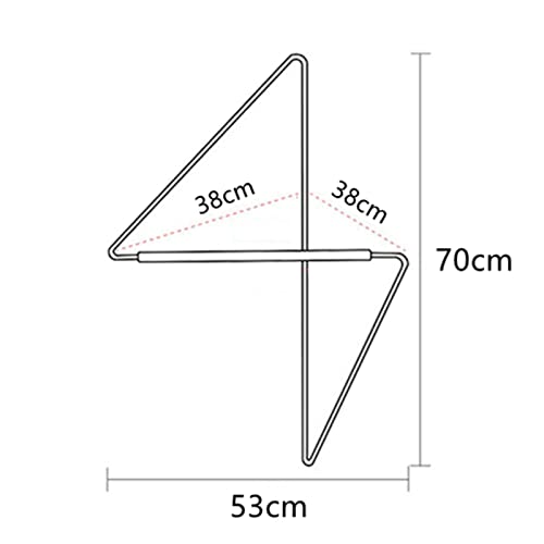 Porte-vêtements d'angle mural industriel pour dressing