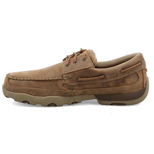 Twisted X Men's Work Boat Shoe Driving Moc, Moc Toe Steel Toe2
