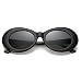 Sunglasses for kids,FOURCHEN Bold Retro Oval Mod Thick Frame Sunglasses Round Lens Clout Goggles 100% UV Proof Sunglasses for girls/boys, Toddler Sunglasses, Kids Sunglasses