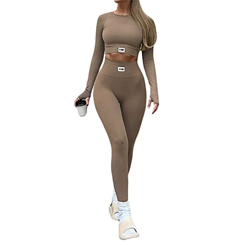 Ensemble vêtement de sport femme anti-transpiration taille haute
