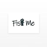 2x Fist Me Temporary Tattoo