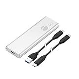 SIIG USB C Nvme SSD Portable Enclosure, 10Gbps USB 3.1 Gen 2 to NVMe SSD, M.2 PCIe Nvme SSD Adapter Enclosure - Support Windows/Mac OS (JU-SA0W11-S1)