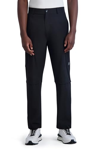 KARL LAGERFELD Men's Ankle Snap Button Nylon Cargo Pant2