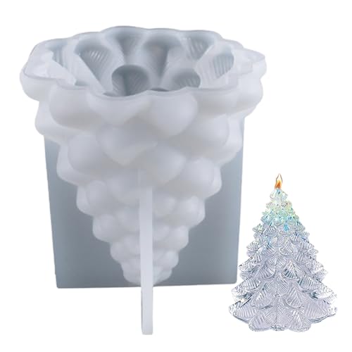 El Mejor Listado de Molde pino navideño Top 10. 46 1pc de árbol de Navidad molde de velas 3d Moldes navideños antiestructos de bricolaje Reutilizable Moldes de silicona seguros Suministros para jabón lavable para dulces de...