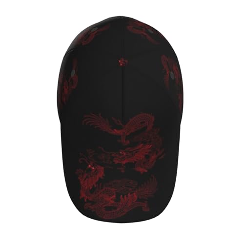 Gorra ajustable unisex estilo béisbol dragón chino miniatura 4