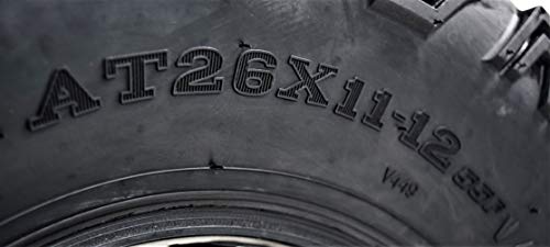MASSFX KV 26\" Tall ATV/UTV Off-Road Utility Tire (26x9-12 Front 26x11-12 Rear Set)